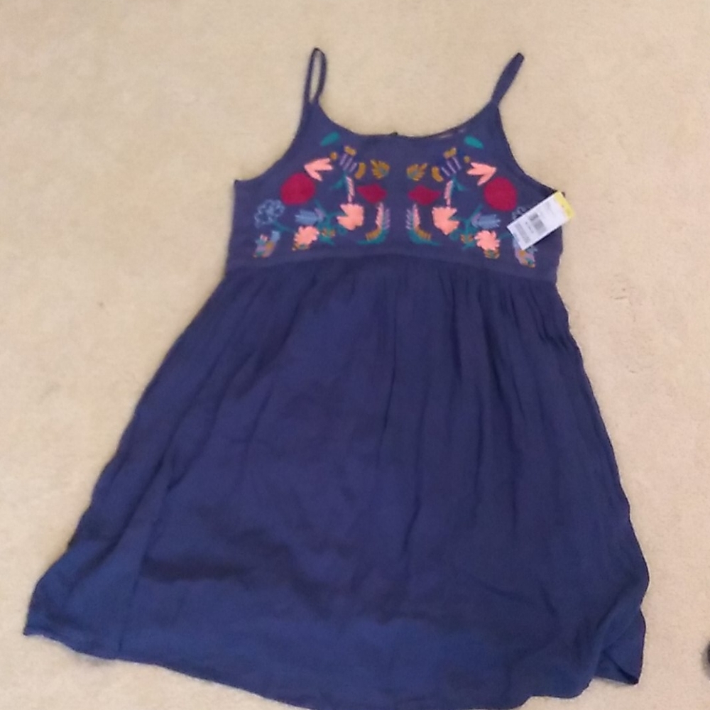 Roebuck & Co embroidered Folk Art style tank/dress NWT